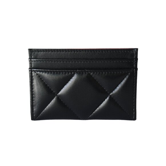 Chanel CC Lambskin Quilted Card Holder Black - Picture 3 of 3
